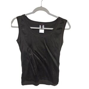 Escada Wool Cashmere Silk Blend‎ Brown Ribbed Tank Top Women's Size 34